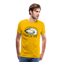 Load image into Gallery viewer, &quot;Shuck It&quot; Humorous Oyster T-Shirt - Unique Casual Seafood Enthusiast Apparel - sun yellow
