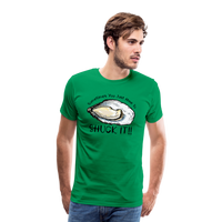 Load image into Gallery viewer, &quot;Shuck It&quot; Humorous Oyster T-Shirt - Unique Casual Seafood Enthusiast Apparel - kelly green
