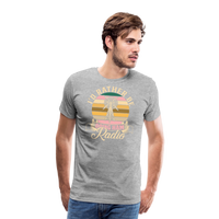 Load image into Gallery viewer, Transmitter Tributes: &#39;I&#39;d Rather Be Doing Ham Radio&#39; - Men&#39;s Premium T-Shirt - heather gray
