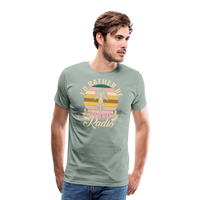 Load image into Gallery viewer, Transmitter Tributes: &#39;I&#39;d Rather Be Doing Ham Radio&#39; - Men&#39;s Premium T-Shirt - steel green
