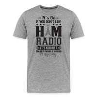 Load image into Gallery viewer, Smarty Hams: Exclusive Men&#39;s Premium T-Shirt - heather gray
