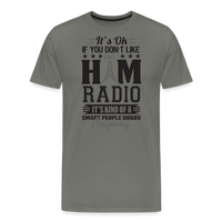 Load image into Gallery viewer, Smarty Hams: Exclusive Men&#39;s Premium T-Shirt - asphalt gray
