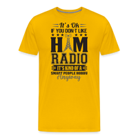 Load image into Gallery viewer, Smarty Hams: Exclusive Men&#39;s Premium T-Shirt - sun yellow
