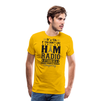 Load image into Gallery viewer, Smarty Hams: Exclusive Men&#39;s Premium T-Shirt - sun yellow
