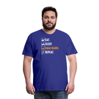 Load image into Gallery viewer, Radiowave Rituals: &#39;Eat. Sleep. Ham Radio. Repeat&#39; - Men&#39;s Premium T-Shirt - royal blue
