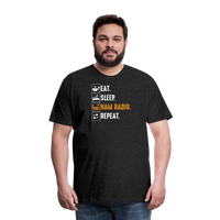 Load image into Gallery viewer, Radiowave Rituals: &#39;Eat. Sleep. Ham Radio. Repeat&#39; - Men&#39;s Premium T-Shirt - charcoal grey
