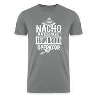 Load image into Gallery viewer, Quirky QSOs: &#39;Nacho Average Ham Radio Operator&#39; - Men’s Tri-Blend Organic T-Shirt - heather gray
