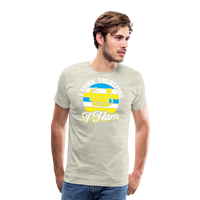 Load image into Gallery viewer, Cognitive Callsigns: &#39;I Think, Therefore I Ham&#39; - Men&#39;s Premium T-Shirt - heather oatmeal
