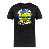 Load image into Gallery viewer, Cognitive Callsigns: &#39;I Think, Therefore I Ham&#39; - Men&#39;s Premium T-Shirt - charcoal grey

