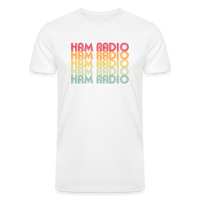 Load image into Gallery viewer, Retro Radiowaves: &#39;Ham Radio&#39; - Men’s Tri-Blend Organic T-Shirt - white
