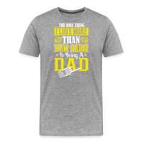 Load image into Gallery viewer, Father&#39;s Frequencies: &#39;The Only Thing I Love More Than Ham Radio is Being a Dad&#39; - Men&#39;s Premium T-Shirt - heather gray
