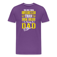 Load image into Gallery viewer, Father&#39;s Frequencies: &#39;The Only Thing I Love More Than Ham Radio is Being a Dad&#39; - Men&#39;s Premium T-Shirt - purple
