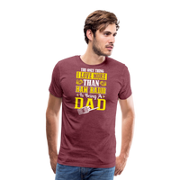 Load image into Gallery viewer, Father&#39;s Frequencies: &#39;The Only Thing I Love More Than Ham Radio is Being a Dad&#39; - Men&#39;s Premium T-Shirt - heather burgundy
