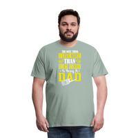 Load image into Gallery viewer, Father&#39;s Frequencies: &#39;The Only Thing I Love More Than Ham Radio is Being a Dad&#39; - Men&#39;s Premium T-Shirt - steel green
