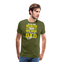 Load image into Gallery viewer, Father&#39;s Frequencies: &#39;The Only Thing I Love More Than Ham Radio is Being a Dad&#39; - Men&#39;s Premium T-Shirt - olive green
