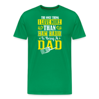 Load image into Gallery viewer, Father&#39;s Frequencies: &#39;The Only Thing I Love More Than Ham Radio is Being a Dad&#39; - Men&#39;s Premium T-Shirt - kelly green
