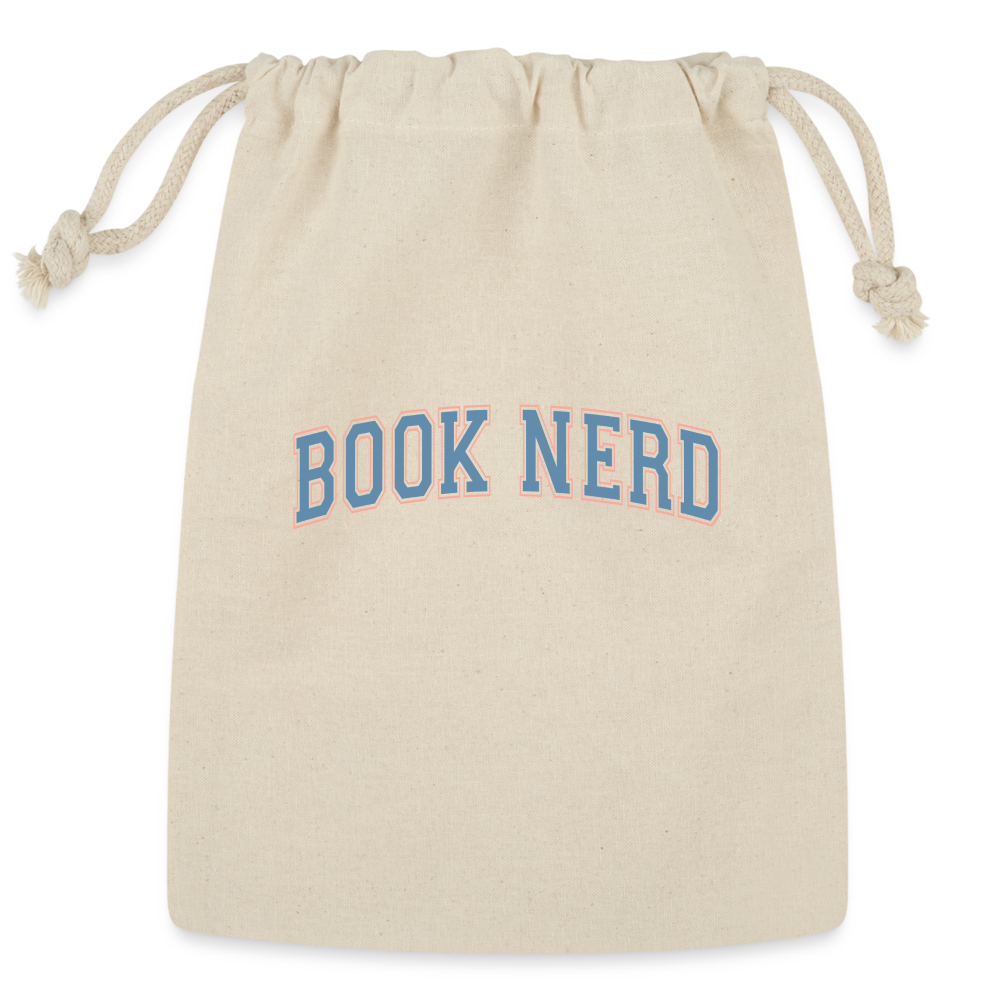 Book Nerd: Reusable Gift Bag for Literature Lovers - Natural