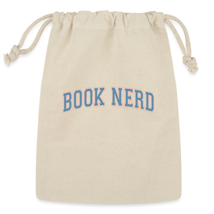 Book Nerd: Reusable Gift Bag for Literature Lovers - Natural