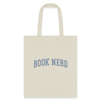 Load image into Gallery viewer, Book Nerd: Literary Themed Tote Bag for Avid Readers - natural
