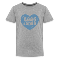 Load image into Gallery viewer, Book Lover: Kids&#39; Premium T-Shirt for Young Readers - heather gray
