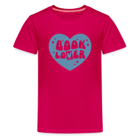 Load image into Gallery viewer, Book Lover: Kids&#39; Premium T-Shirt for Young Readers - dark pink
