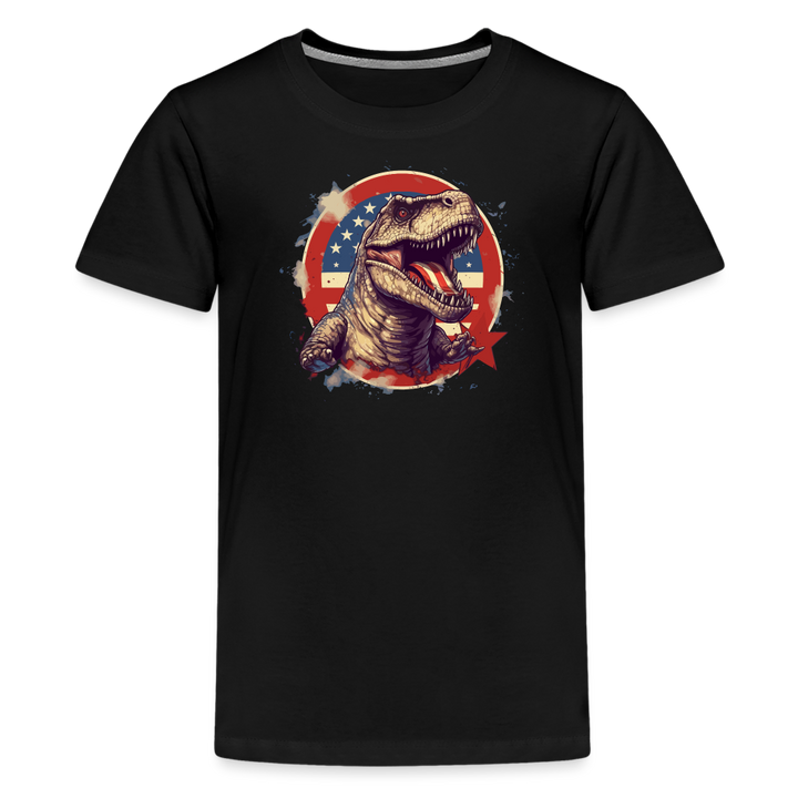Jurassic Patriot Kids' Premium T-Shirt - black