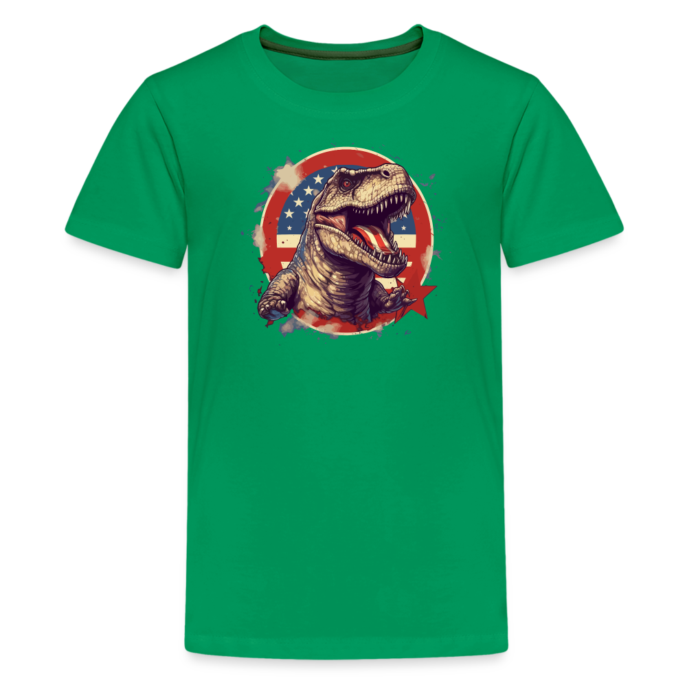 Jurassic Patriot Kids' Premium T-Shirt - kelly green