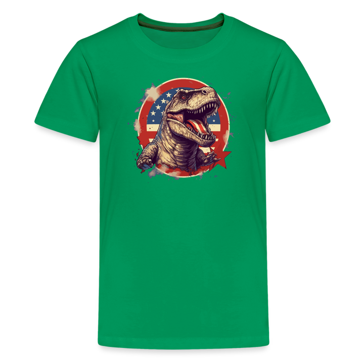 Jurassic Patriot Kids' Premium T-Shirt - kelly green