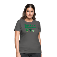 Load image into Gallery viewer, “We All Grow At Different Rates-Cactus”-Women&#39;s T-Shirt - charcoal

