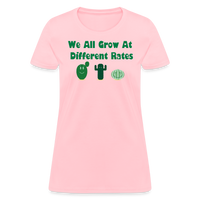 Load image into Gallery viewer, “We All Grow At Different Rates-Cactus”-Women&#39;s T-Shirt - pink
