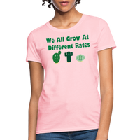 Load image into Gallery viewer, “We All Grow At Different Rates-Cactus”-Women&#39;s T-Shirt - pink
