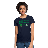 Load image into Gallery viewer, “We All Grow At Different Rates-Cactus”-Women&#39;s T-Shirt - navy
