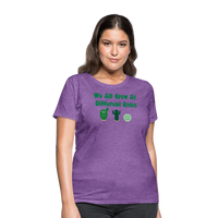 Load image into Gallery viewer, “We All Grow At Different Rates-Cactus”-Women&#39;s T-Shirt - purple heather

