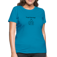 Load image into Gallery viewer, “You Gon’ Learn Today!-Books”-Women&#39;s T-Shirt - turquoise
