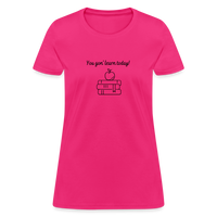 Load image into Gallery viewer, “You Gon’ Learn Today!-Books”-Women&#39;s T-Shirt - fuchsia
