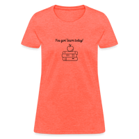 Load image into Gallery viewer, “You Gon’ Learn Today!-Books”-Women&#39;s T-Shirt - heather coral
