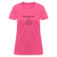 Load image into Gallery viewer, “You Gon’ Learn Today!-Books”-Women&#39;s T-Shirt - heather pink
