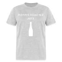 Load image into Gallery viewer, “Momma Needs Her Juice-Wine Shirt”-Unisex Classic T-Shirt - heather gray
