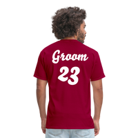Load image into Gallery viewer, “Groom 23 #2”-Unisex Classic T-Shirt - dark red
