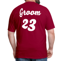 Load image into Gallery viewer, “Groom 23 #2”-Unisex Classic T-Shirt - dark red
