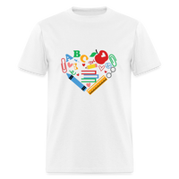 Load image into Gallery viewer, “Teacher Heart Items”-Unisex Classic T-Shirt - white
