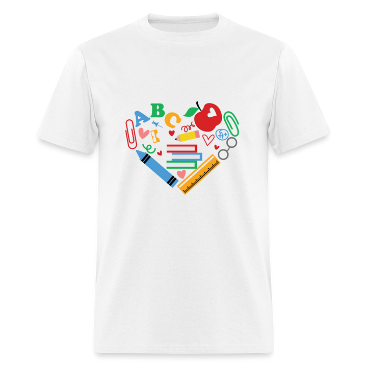 “Teacher Heart Items”-Unisex Classic T-Shirt - white