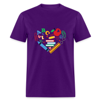 Load image into Gallery viewer, “Teacher Heart Items”-Unisex Classic T-Shirt - purple
