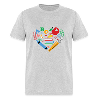 Load image into Gallery viewer, “Teacher Heart Items”-Unisex Classic T-Shirt - heather gray

