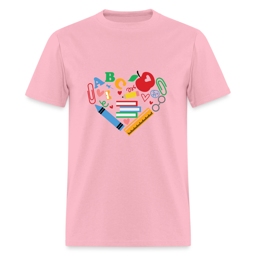 “Teacher Heart Items”-Unisex Classic T-Shirt - pink
