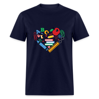 Load image into Gallery viewer, “Teacher Heart Items”-Unisex Classic T-Shirt - navy
