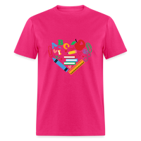 Load image into Gallery viewer, “Teacher Heart Items”-Unisex Classic T-Shirt - fuchsia
