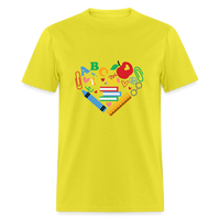 Load image into Gallery viewer, “Teacher Heart Items”-Unisex Classic T-Shirt - yellow
