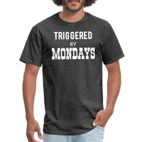 Load image into Gallery viewer, “Triggered By Mondays”-Unisex Classic T-Shirt - heather black
