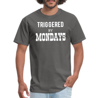 Load image into Gallery viewer, “Triggered By Mondays”-Unisex Classic T-Shirt - charcoal
